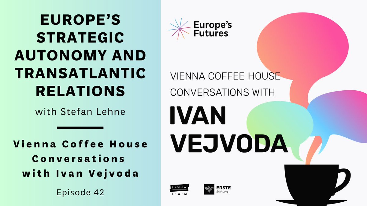 In the latest episode of the Vienna Coffee House Conversations podcast, host <a href="/IVejvoda/">Ivan Vejvoda</a> speaks with <a href="/StefanLehne/">Stefan Lehne</a>, Senior Fellow at <a href="/Carnegie_Europe/">Carnegie Europe</a>, former Austrian diplomat, and a 2018/19 <a href="/EuropesFutures/">Europe's Futures</a>  Fellow of the IWM and <a href="/erstefoundation/">ERSTE Foundation | @erstestiftung.org on Bluesky</a>, to examine the challenges facing