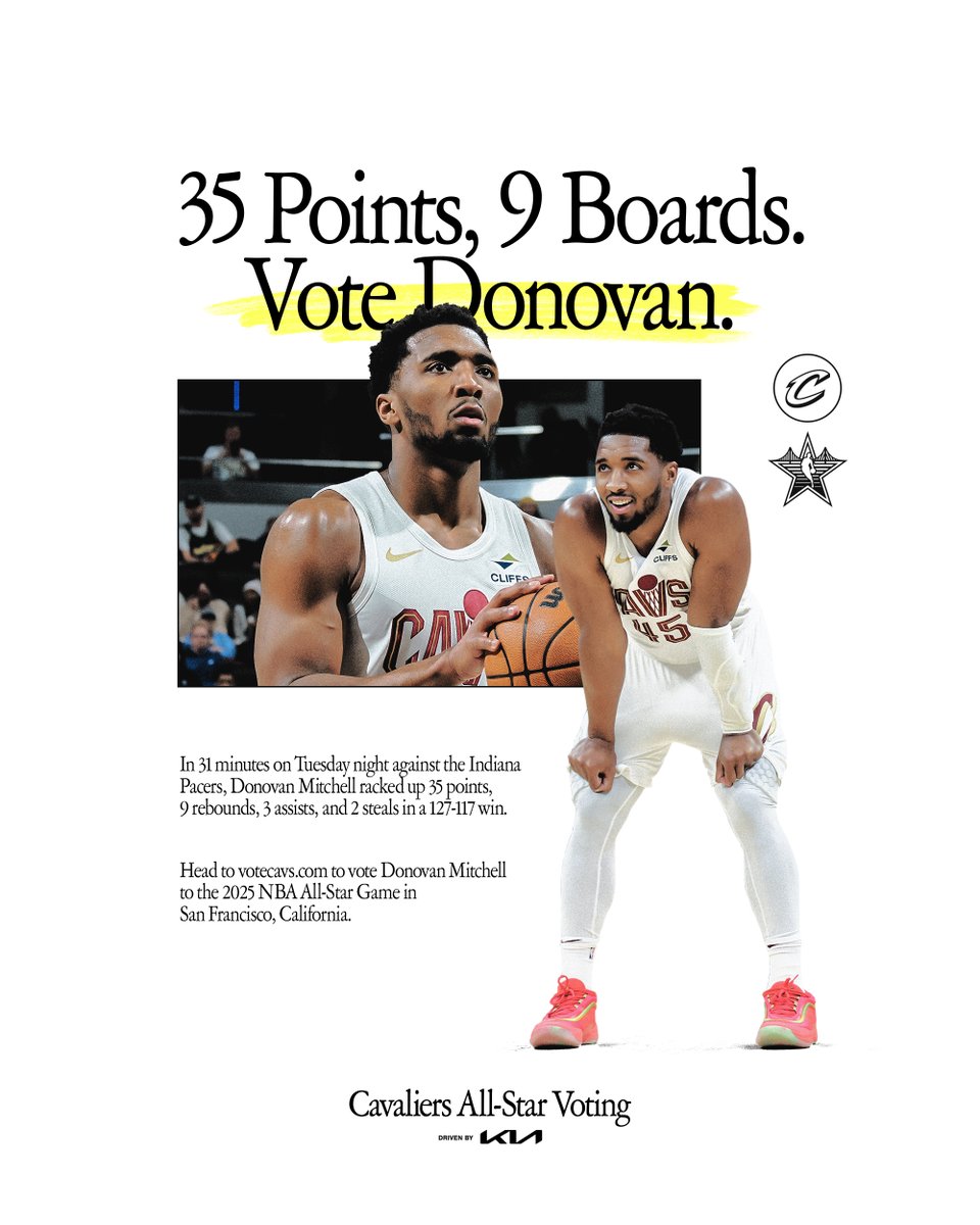 cavs's tweet photo. Excellence. 

VOTE SPIDA: https://t.co/0gYVvMs7MX

@Kia | #BestToTheBay https://t.co/zx0Q7FUiVp