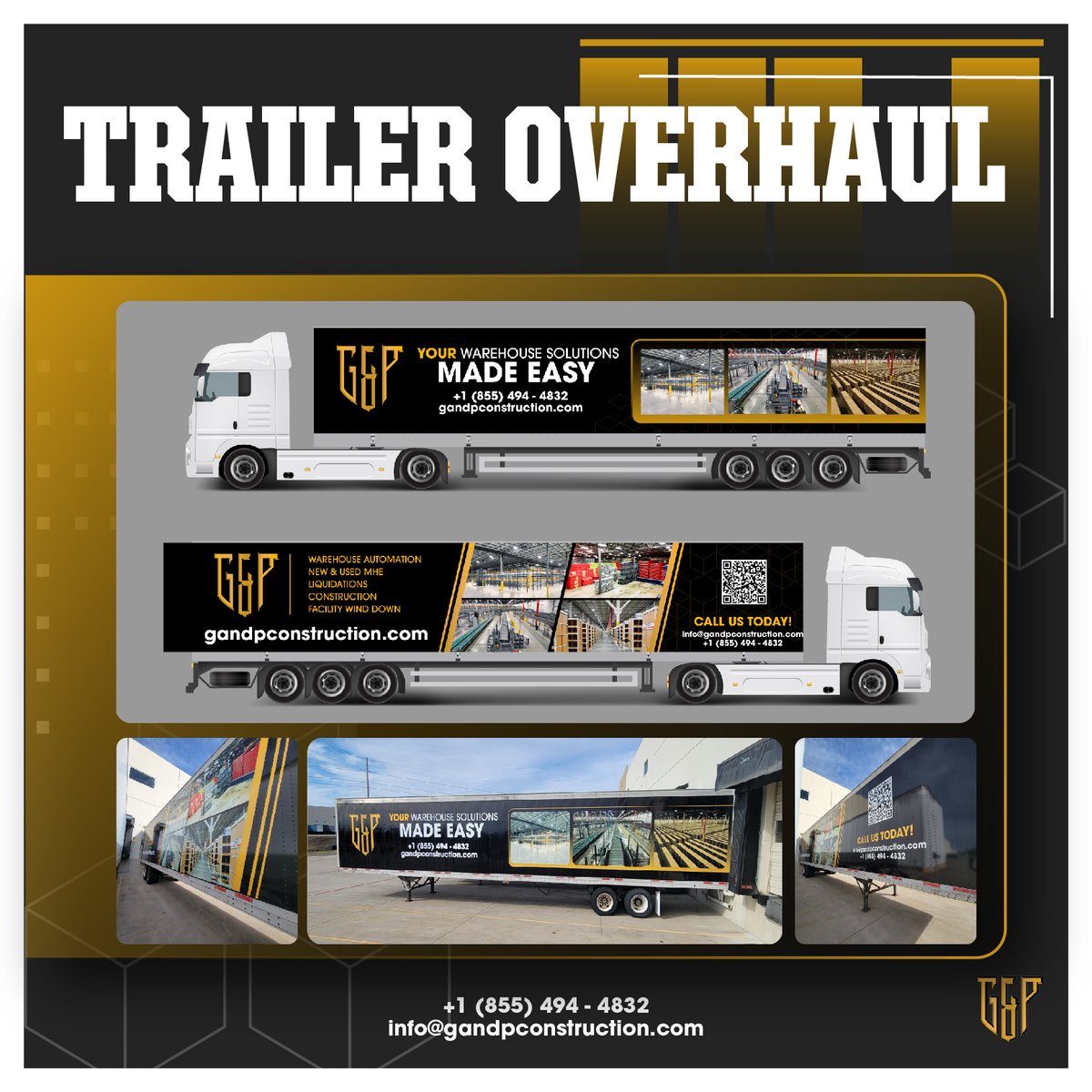 GP_Turnkey's tweet image. 🚛 Check Out Our Fresh New Look! 🎉

Our brand-new trailer wrap has hit the road! Keep an eye out for us as we bring top-tier service nationwide. 👀✨

#NewLook #TrailerWrap #OnTheMove