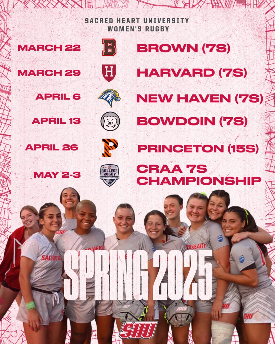 Spring schedule is here 🤩

#WeAreSHU