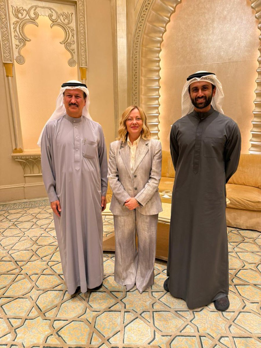 An inspiring meeting with the Prime Minister of Italy, <a href="/GiorgiaMeloni/">Giorgia Meloni</a>, during her visit to the UAE. An opportunity to strengthen bridges and explore avenues for collaboration.

Italy holds a special place in my heart, not only for its rich history, culture, and unmatched