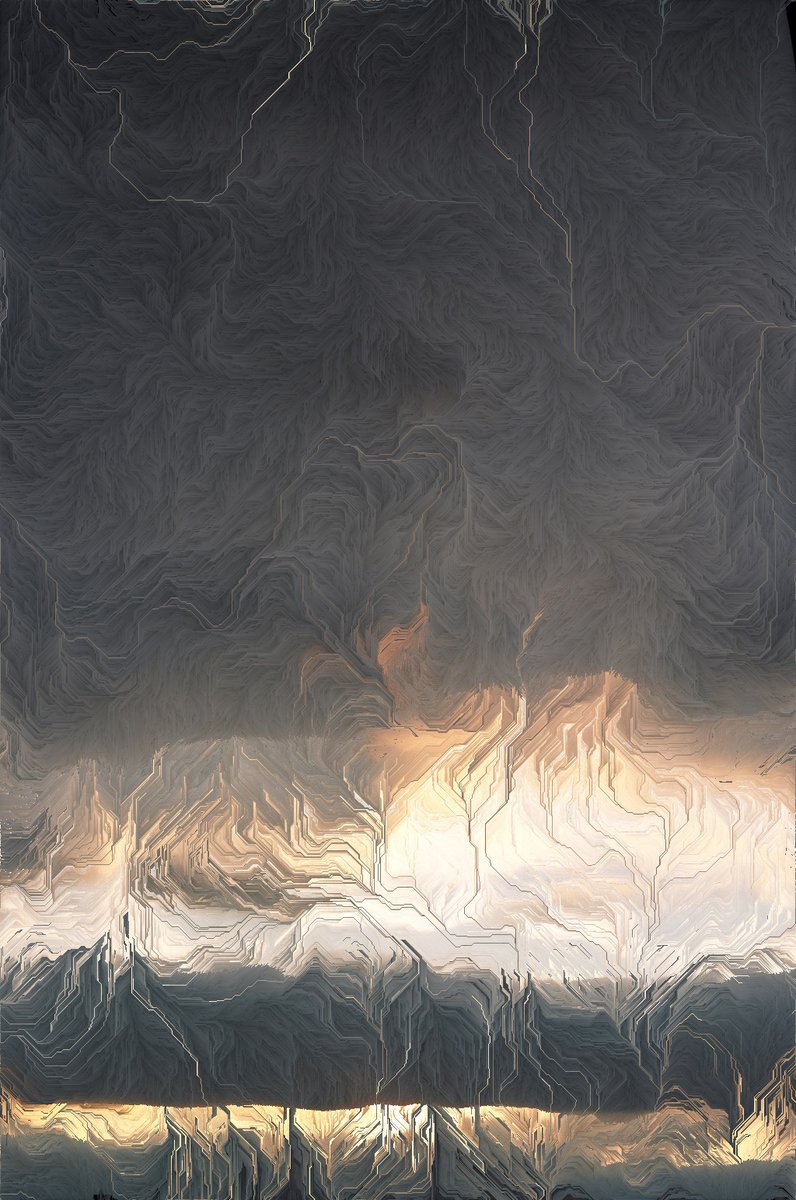 pixelform's tweet photo. Adrift
1. Equilibrium 03 - Clouds over the Outer Banks, NC
2. Equilibrium 05 - Stormy Sunset over the Outer Banks, NC
3. Equilibrium 01 - Blistered Paint in NYC Subway
https://t.co/lzQEYhjyMC
#p5js #generativeart #generative #algorithmicart #pixelsorting #phillipstearns https://t.co/CFLOiNAIGz