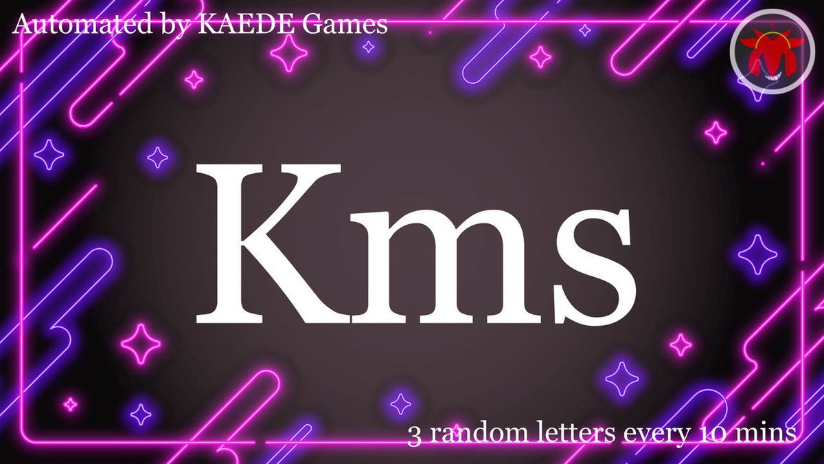 3letter_'s tweet image. K m s