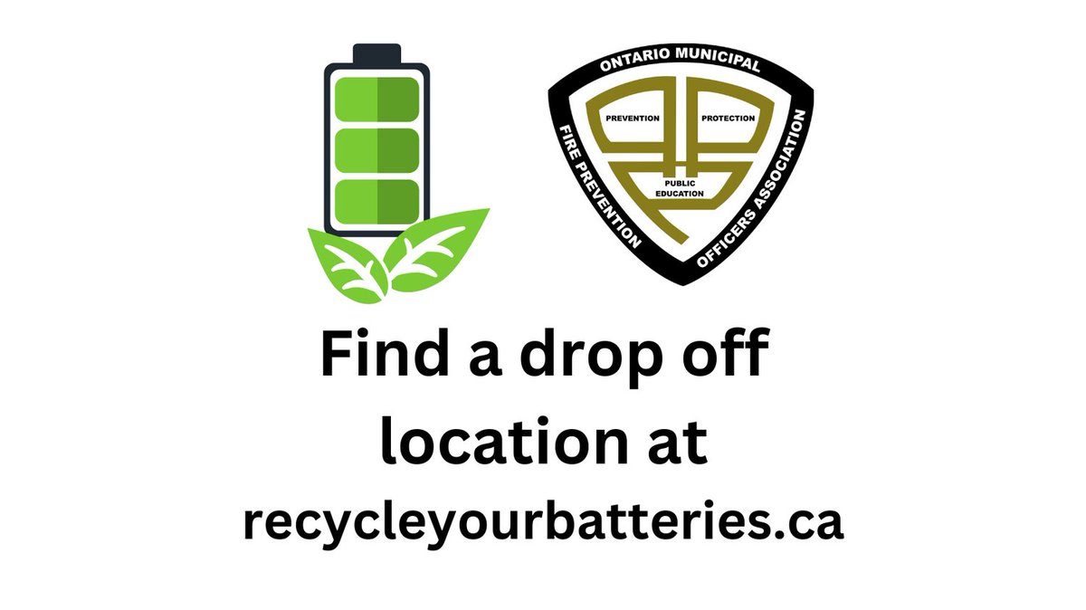 OMFPOA (@omfpoa) on Twitter photo Disposing of batteries in Ontario? Never toss them in the trash! 🪫💥 Take them to a designated drop-off location to prevent fires and protect the environment. Disposing of batteries in Ontario? Never toss them in the trash! 🪫💥 Take them to a designated drop-off location to prevent fires and protect the environment.
