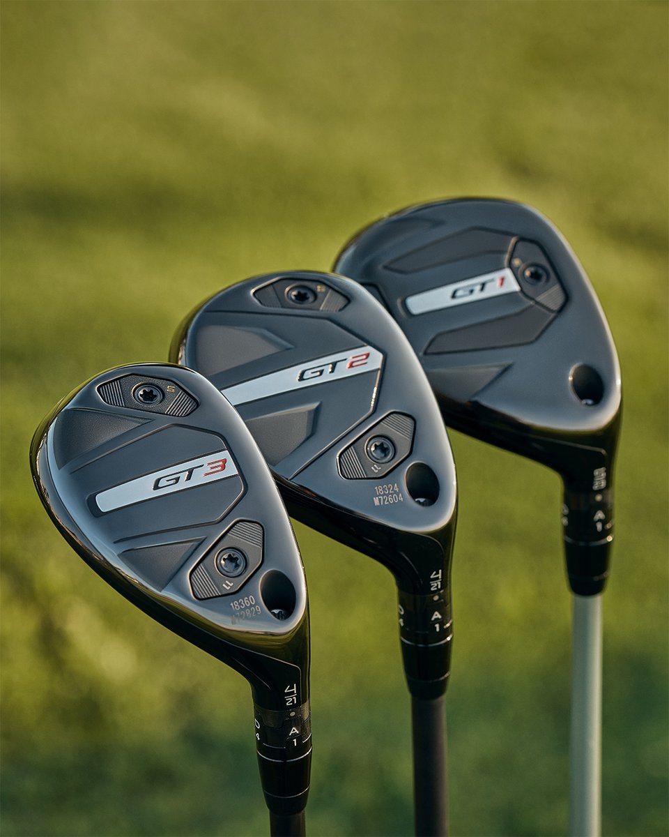 Improved stability and adjustability: Introducing NEW #GT hybrids 

Available in GT1, GT2 and GT3 models, GT hybrids offer increased stability and forgiveness along with new flat-weight adjustability, giving golfers greater control to dial in ball flight and launch conditions.