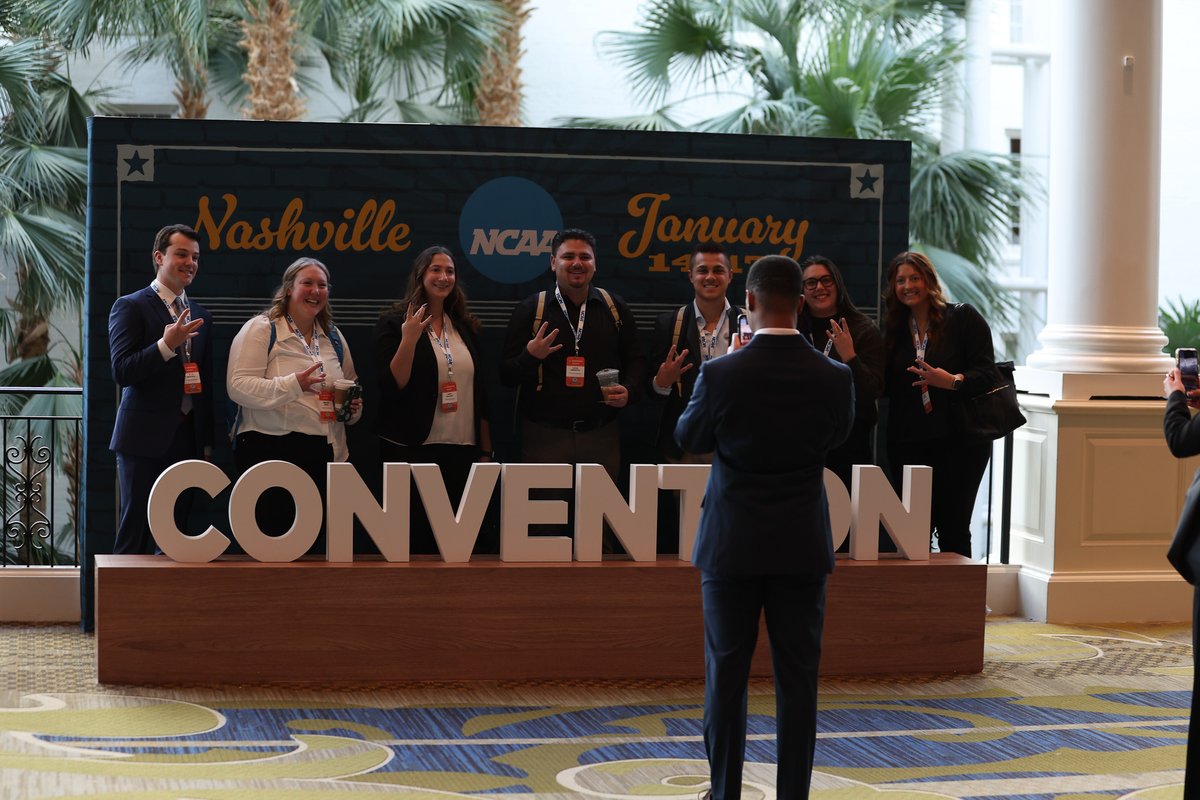 NCAA's tweet photo. The 2025 #NCAA Convention is rockin' and rollin' in Nashville! 🤩🎸 https://t.co/W9Z8JCUN2B