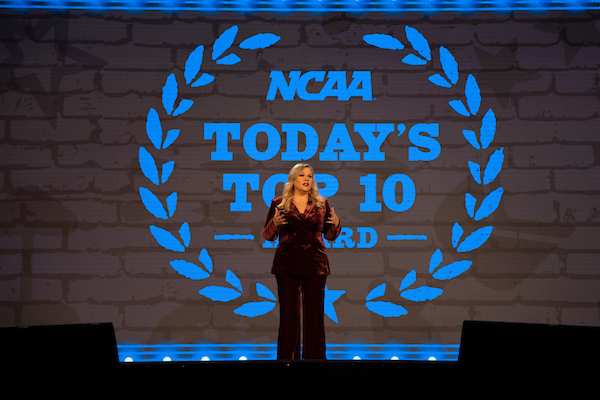 NCAA's tweet photo. The 2025 #NCAA Convention is rockin' and rollin' in Nashville! 🤩🎸 https://t.co/W9Z8JCUN2B