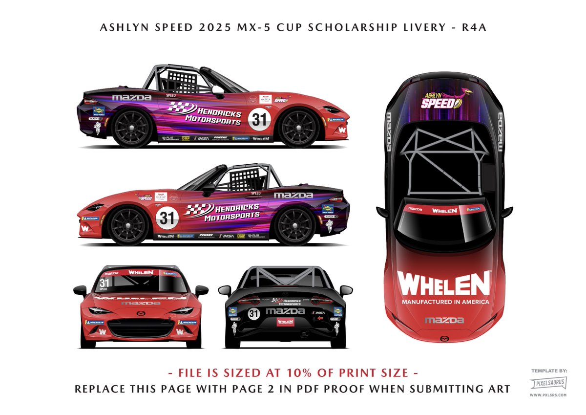 Ashlyn Speed Racing (@ashlynspeed) on Twitter photo 👀 new livery, who ‘dis?
On track at @daytona in 1 week!
<a href="/MazdaRacing/">Mazda Motorsports</a> <a href="/MazdaMX5Cup/">Mazda MX-5 Cup</a> <a href="/WhelenMTRS/">Whelen Motorsports</a> <a href="/WhelenEng/">Whelen Engineering</a> <a href="/performanceflis/">Flis Performance</a> 👀 new livery, who ‘dis?
On track at @daytona in 1 week!
<a href="/MazdaRacing/">Mazda Motorsports</a> <a href="/MazdaMX5Cup/">Mazda MX-5 Cup</a> <a href="/WhelenMTRS/">Whelen Motorsports</a> <a href="/WhelenEng/">Whelen Engineering</a> <a href="/performanceflis/">Flis Performance</a>