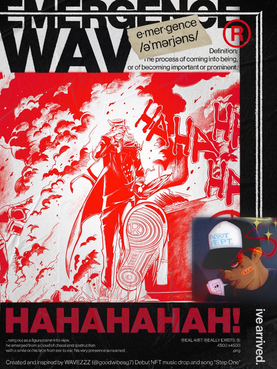 RAREwashere's tweet photo. GM GM!! “EMERGENCE WAV” 

0E Reserve (LIVE) 
1-17-25 Friday @ 8AM 
Via FND! #ArtDept https://t.co/DsrUe2i0CI