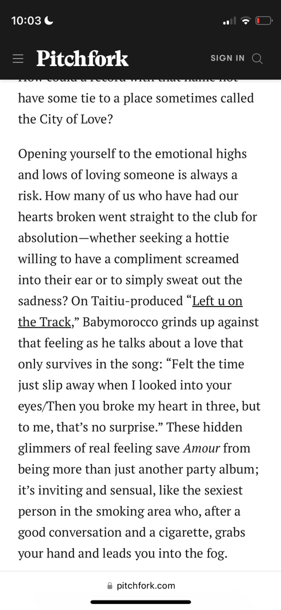 pitchfork gave me 7.1 review, i fw pitchfork banging review