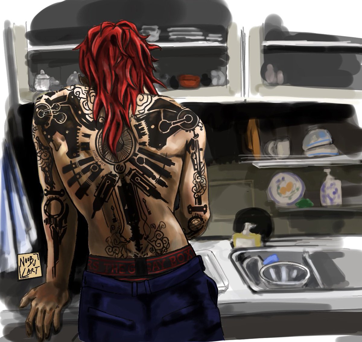 noobulart's tweet image. Full version! Was studying backs and figured it should be Vi’s back 

#arcanefanart #arcanevi #arcane #arcaneart #caitvi