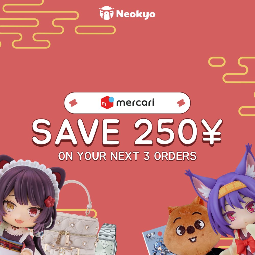 Neokyo_en's tweet image. You know what time it is...It's Mercari Time! 

This is the first Mercari promo of 2025 and you can save 250¥ on your next 3 Mercari orders. 

🛍️SHOP NOW: ad.neokyo.com/twitter-promo

But hurry this promotion ends January 19th, 23:59 JST

#mercari #shopjapan #neokyo #japanproxy