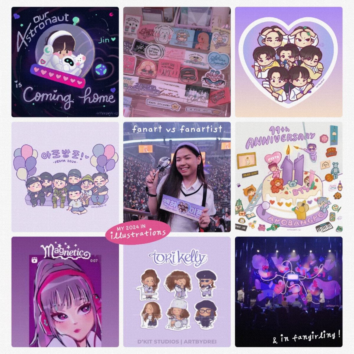 artbydrei's tweet photo. fanart vs fanartist 💜
I can’t believe that my year-end collage would include enhypen seeing my art wth 😭😭😭🫶🏼 thank u, 2024 !!

#artvsartist  #artbydrei #artvsartist2024 https://t.co/P45AI1NSxZ
