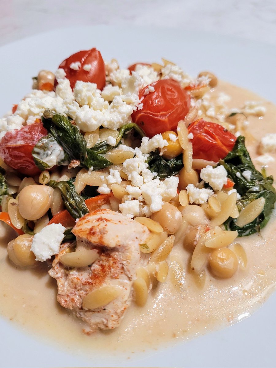 donnasfood's tweet photo. High Protein Orzo and Chicken
This recipe hits the trifecta ... nutritious, easy to make and yummy! Oh, plus only one dish to wash!
#Recipe here ⬇️
https://t.co/eRu2qygiEU #RecipeOfTheDay #highprotein #onepot #chicken #pasta #whattoeatwednesday #dinner https://t.co/cg35BMKIDQ