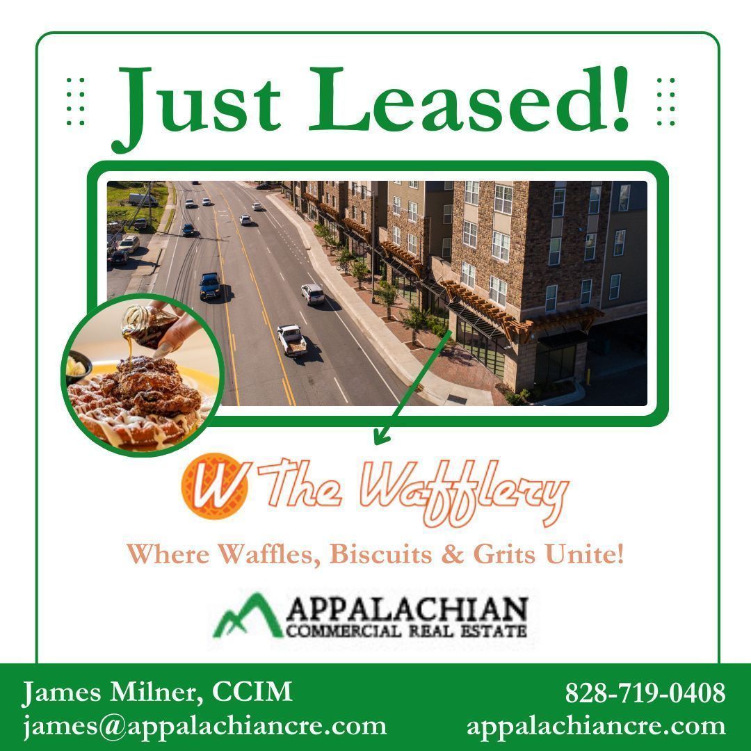 AppalachianCRE's tweet image. We’re thrilled to announce that Suite A at The Standard at Boone has been LEASED to none other than The Wafflery! 

A special thank you to Jack Brennan, TSCG, for his assistance on the Landlord’s side, along with Andrew Pace, @legacyreal, representing the Tenant.