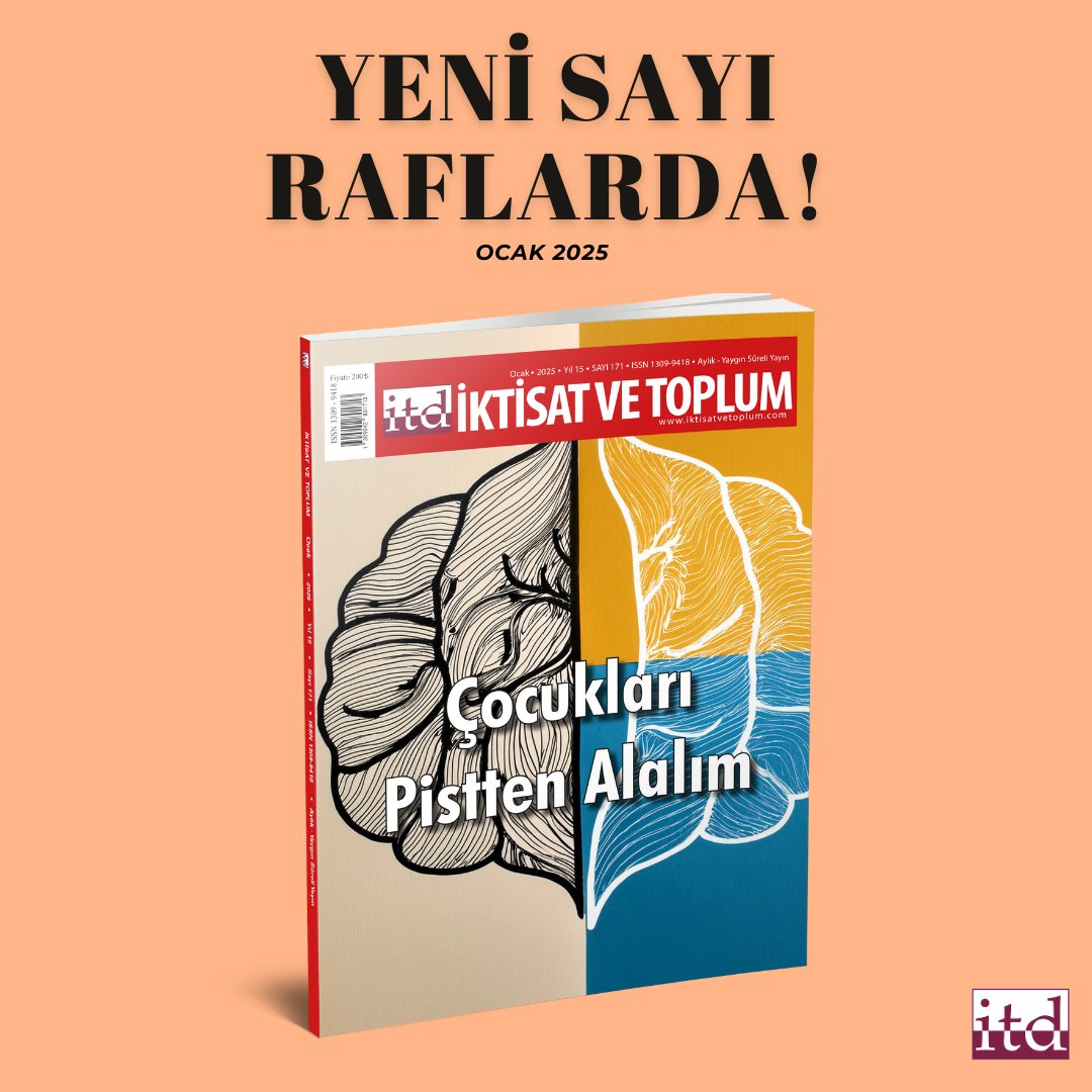 📢 İktisat ve Toplum Dergisi'nin 171. sayısı raflarda!  

İncelemek için:
iktisatvetoplum.com/iktisat-ve-top…

<a href="/There_alone/">The_realone</a> <a href="/onerguncavdi/">Õner Günçavdı</a> <a href="/ereninci/">Eren İnci</a> <a href="/ercaeren/">Ercan Eren</a> <a href="/yasartaskinkoc/">yaşar taşkın koç</a> <a href="/DocGulcin/">Doç. Dr. Gülçin Elif YÜCEL</a>