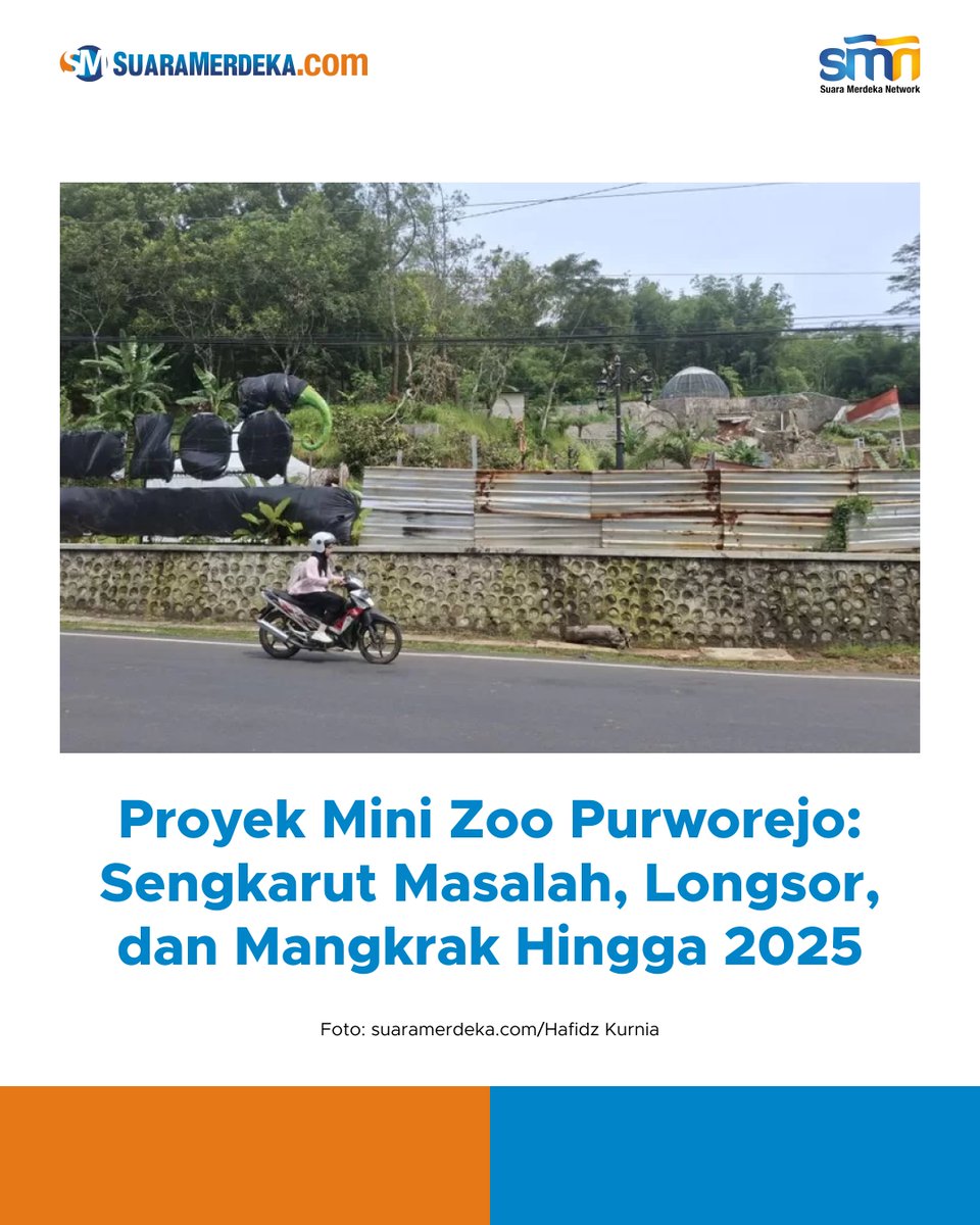 suaramerdeka's tweet photo. Proyek pembangunan Mini Zoo Purworejo yang berada di bawah pengelolaan Dinporapar Kabupaten Purworejo kembali menjadi perhatian publik.

https://t.co/bC8eX2hGqo

#suaramerdeka #suaramerdekacom #promedia #purworejo #minizoo #minizoopurworejo #longsor #mangkrak https://t.co/AelHYBc7Vq
