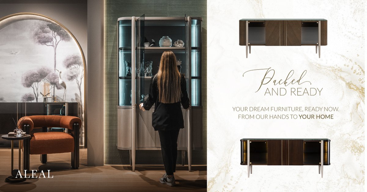 ALEAL_Interiors's tweet photo. Showcasing modern elegance, ready to ship to your home — Olivia Collection✨

#aleainteriores #furnituredesign #interiordesign #luxurydesign #interiorstyling #homedecor #furnituredecor #luxuryfurniture #dreamhome https://t.co/WGqKlvJ2Va