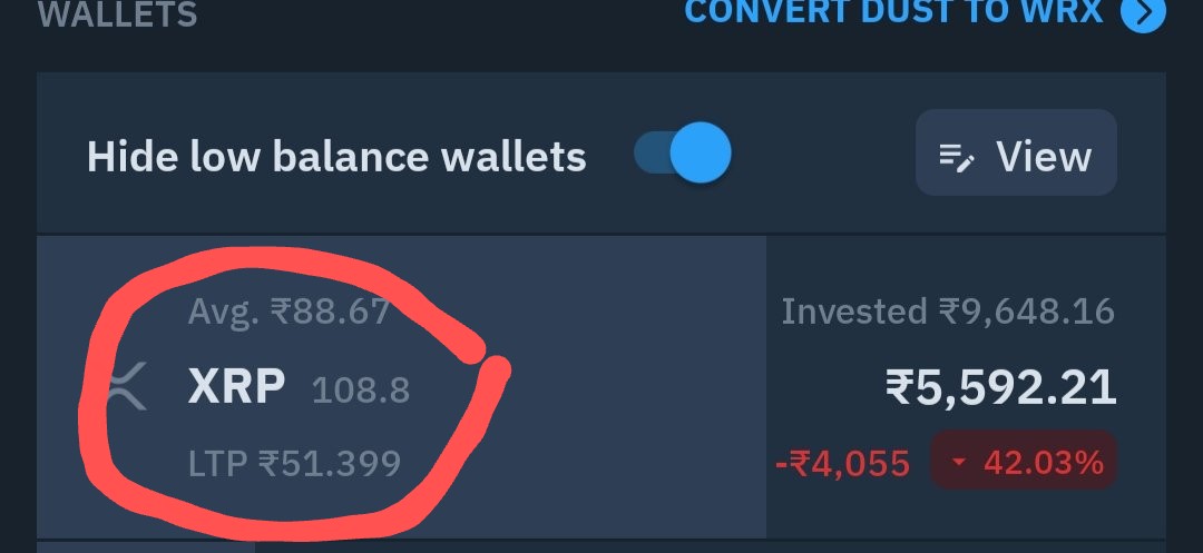 IndiasCrypto's tweet photo. 108 #XRP is now 18 XRP. 

That's 16% and not 55% which was promised. #WazirxScam https://t.co/FFJiCQZZhd