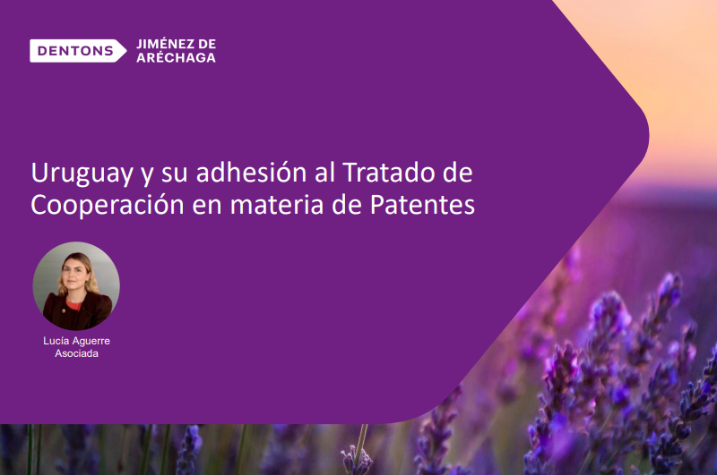 DentonsJimenez's tweet photo. 🇺🇾 y su adhesión al Tratado de Cooperación en materia de #patentes 

📅 El 7/1/25 marcó un hito significativo para Uruguay con la entrada en vigor del PCT

Nuestra asociada, Lucia Aguerre explica en detalle los aspectos relevantes de este tratado 👇
https://t.co/zWoP0lmiVK https://t.co/BvWZRBz9g3