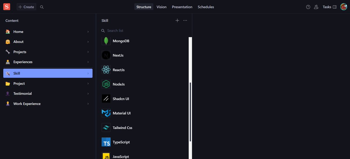 CoderGhost37's tweet image. Since I got DMs from many of you about managing dynamic content on my portfolio website, here&apos;s how I did it:

Instead of building a full admin dashboard, I used @sanity_io  CMS to handle all my content changes seamlessly.
Why reinvent the wheel when you can focus on building? 🚀