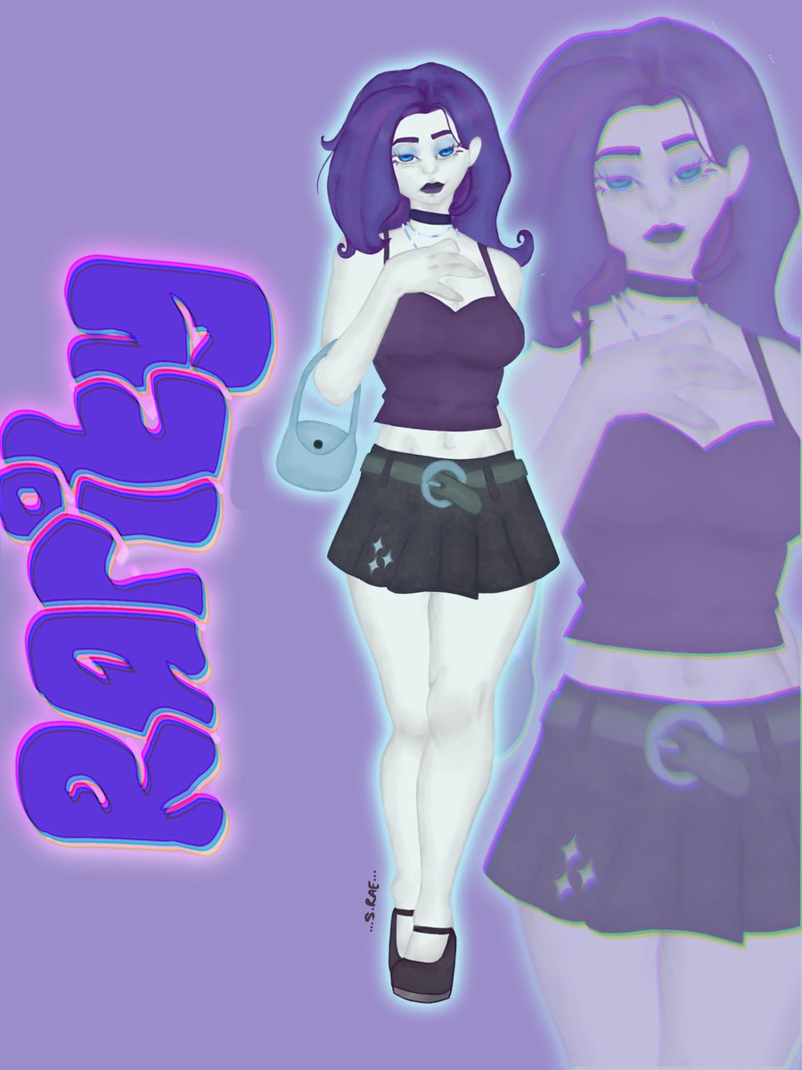 Sraebam's tweet photo. Rarityy! Baddie edition lmao☕✨

#art #artistsontwitter #mlp #rarity https://t.co/bu7FPfw5H7