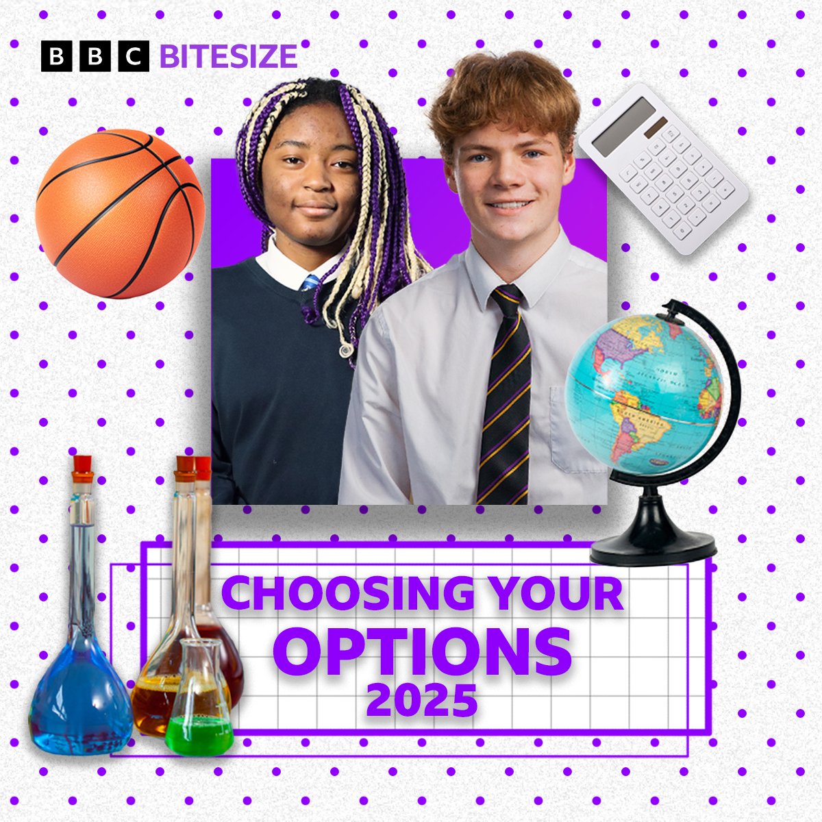 bbcbitesize's tweet photo. 🔔 Introducing the Ultimate Options Guide 2025! Parents can now use Bitesize Study Support's new interactive guide to help their children choose the right GCSEs/Nationals for them. #StudySupport