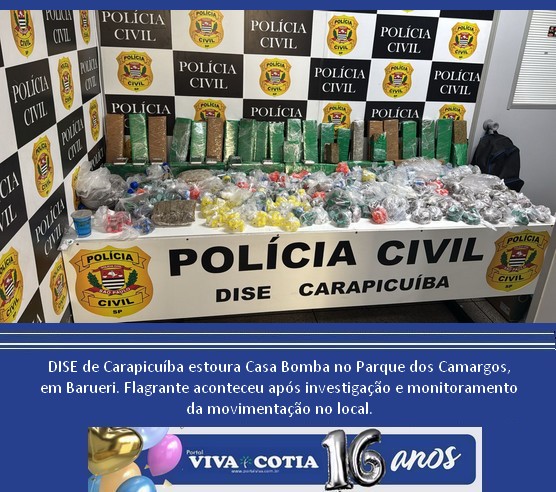 portal_viva's tweet image. DISE de Carapicuíba estoura Casa Bomba no Parque dos Camargos, em Barueri. Flagrante aconteceu após investigação e monitoramento do local. Leia em portalviva.com.br/noticia/dise-d… #DISE #disedecarapicuíba #políciacivil #investigação #portalviva #casabomba #barueri #flagrante