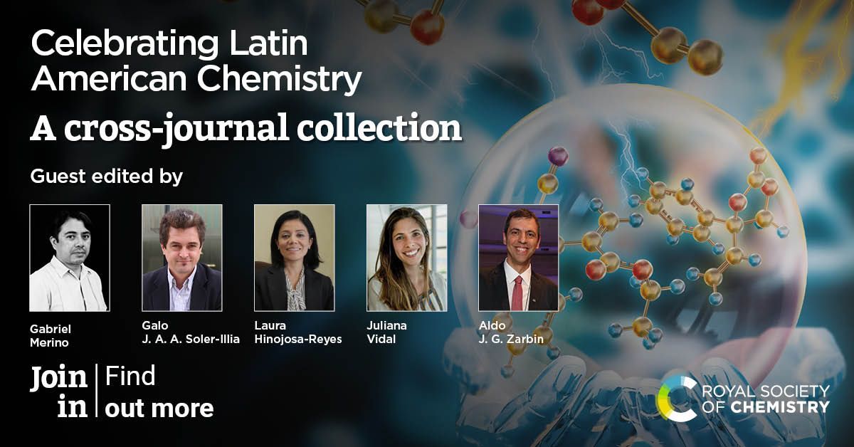 Chemical Communications (@chemcommun) on Twitter photo As part of our support of <a href="/LatinXChem/">LatinXChem</a>, we're delighted to share this #OpenCall for a collection celebrating chemistry from across Latin America!
Find out more, including participating journals and how to submit, on our blog 👉 buff.ly/4hyMsH9 As part of our support of <a href="/LatinXChem/">LatinXChem</a>, we're delighted to share this #OpenCall for a collection celebrating chemistry from across Latin America!
Find out more, including participating journals and how to submit, on our blog 👉 buff.ly/4hyMsH9