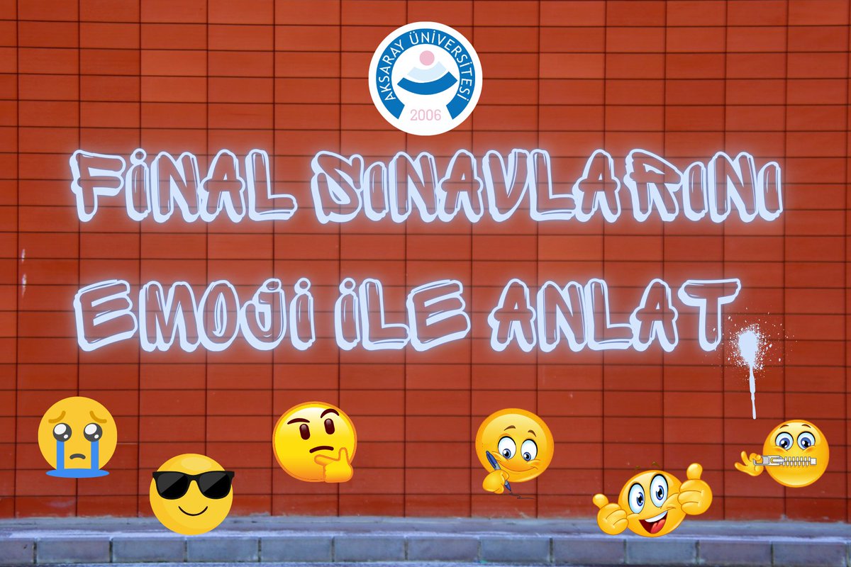 aksarayedutr's tweet image. Haydi #ASÜlü final sınavlarını emoji ile anlat. 🧐

#ASÜ #Aksaray #AksarayÜniversitesi #ASÜlügözünden