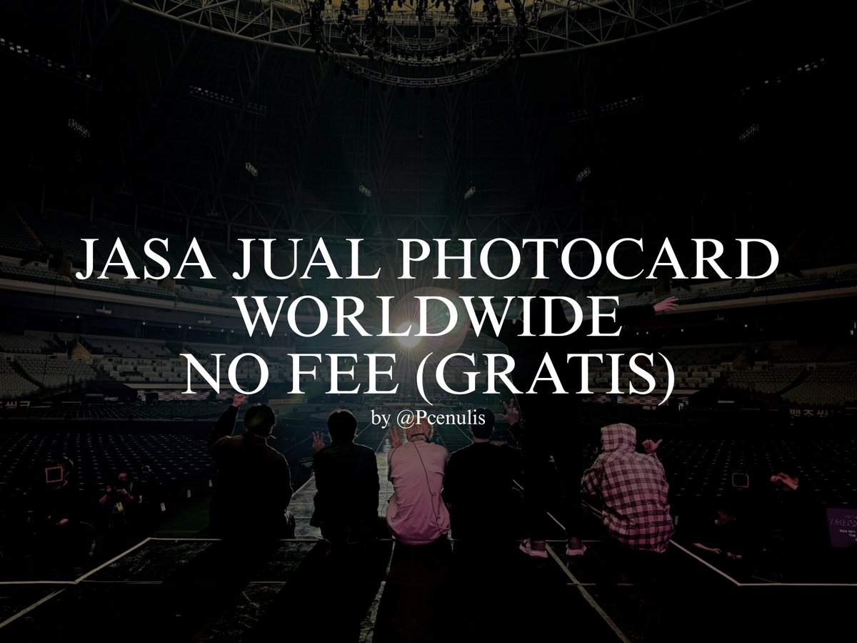 JASA JUAL PHOTOCARD WORLDWIDE

by @Pcenulis 

• nct wayv only
• NO FEE alias GRATIS TIS TIS
• Trusted insyallah amanah 🫶🏻