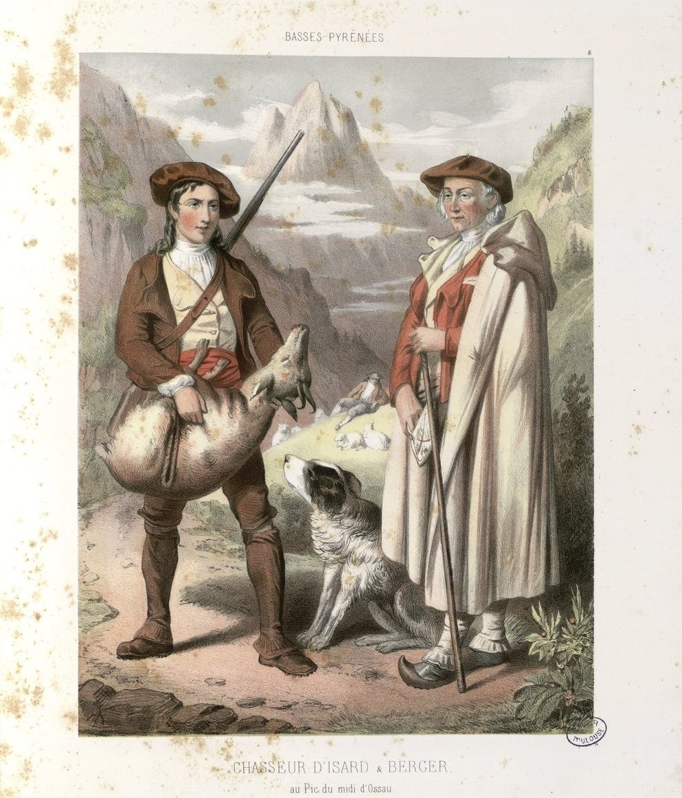 #JeudiPhoto
Chasseur d'Isard et berger au Pic du midi d'Ossau 1855-1856
Menacé d’extinction dans les années 50, l'#Izard est désormais protégé et compte quelques 4 000 individus répartis sur l’ensemble du #ParcnationaldesPyrénées.

👉 urlz.fr/tMid