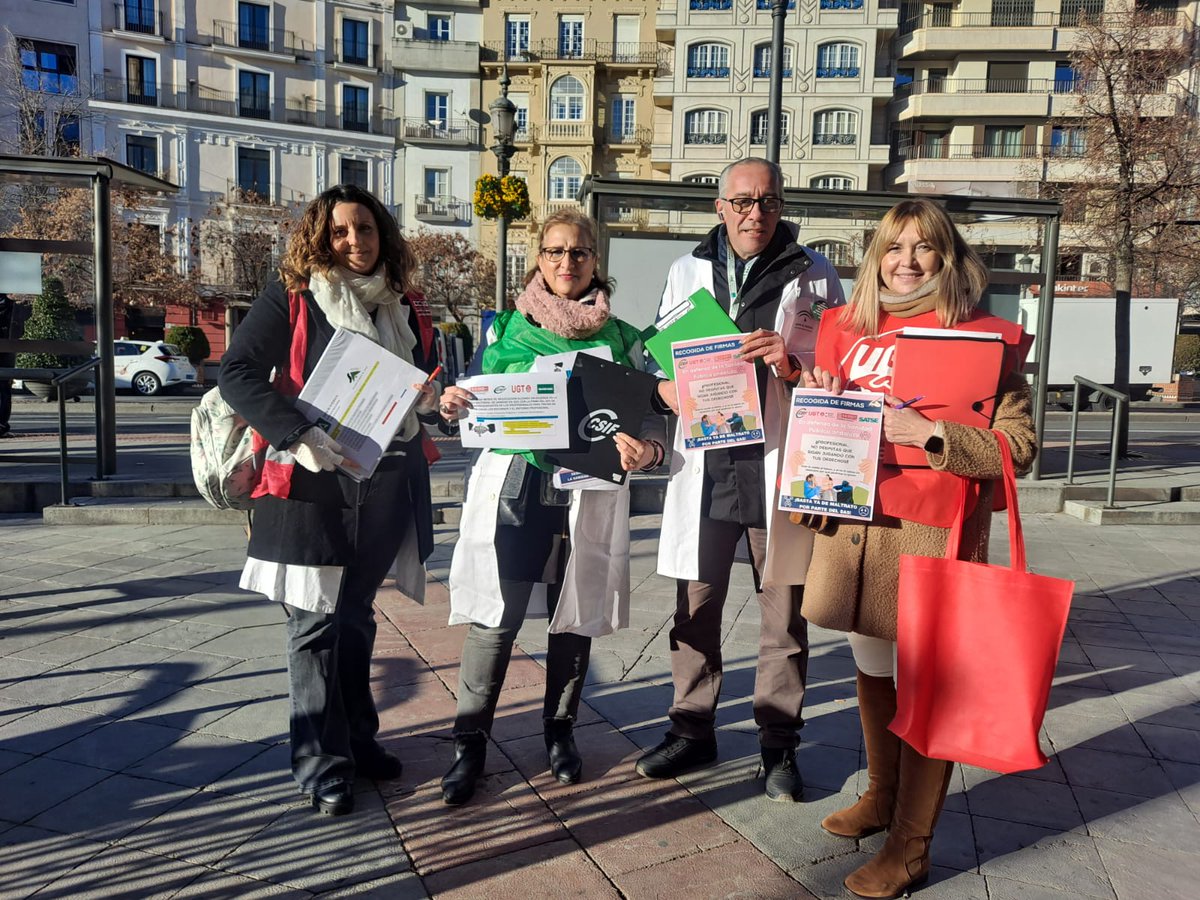 #UGT, junto con SATSE, CSIF y CCOO, comienza en la provincia de #Granada una campaña de recogida de firmas en defensa de la sanidad pública y la dignificación de sus profesionales

+info 👉ugt-andalucia.com/web/granada/75…