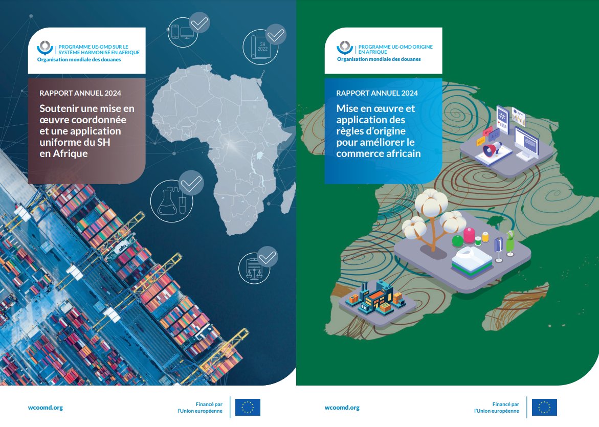 WCO_OMD's tweet photo. Les programmes UE-OMD sur le SH et l'origine Afrique publient leurs rapports annuels pour 2024
🔗 https://t.co/z65gar7hio

#OMD #Douane #Origine #ProgrammeUE_OMD #RoOAfricaProgramme #Nomenclature #ProgrammeUE_OMD_SH_Afrique #ProgrammeUE_OMD #SystèmeHarmonisé https://t.co/w0AW4kha9U