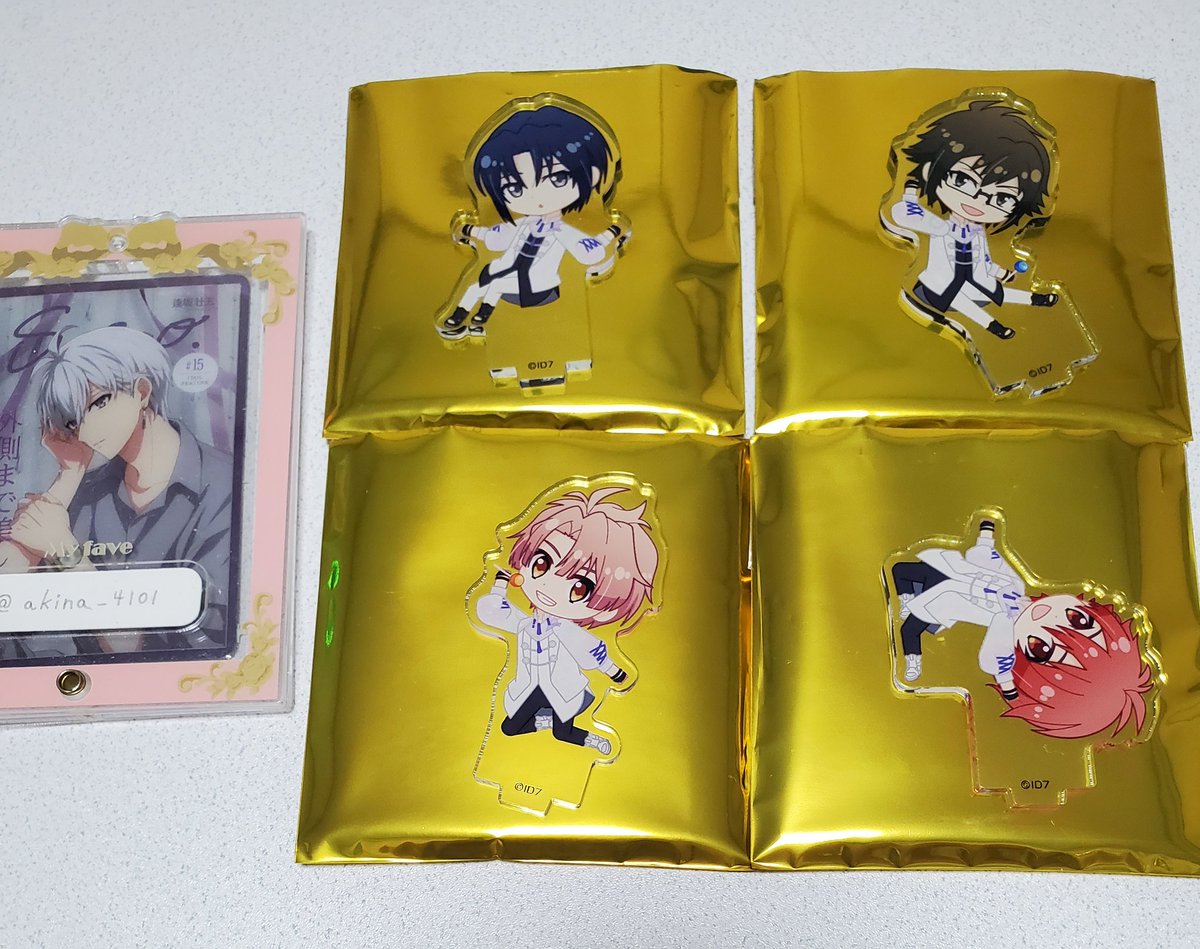 akina_4101's tweet photo. 【交換】アイドリッシュセブン アイナナ アクスタ ぷちなな 記念日 2023

譲：一織 大和 三月 陸

求：壮五 1点

郵送でのお取引となります。
お気軽にお声がけください🌱 https://t.co/nsRrYf6pj6
