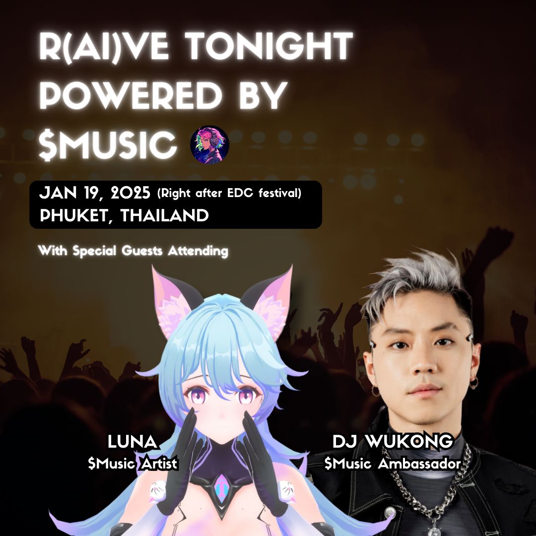 wukongworld's tweet photo. Calling all #virtual, $luna &amp; $music holders- come watch me &amp; Luna smash it at EDC Circuit Grounds stage, then we continue with our own private gathering for our community.

Let's all meet up, discuss the future and party up. More details below. https://t.co/j5iwZdLmBc