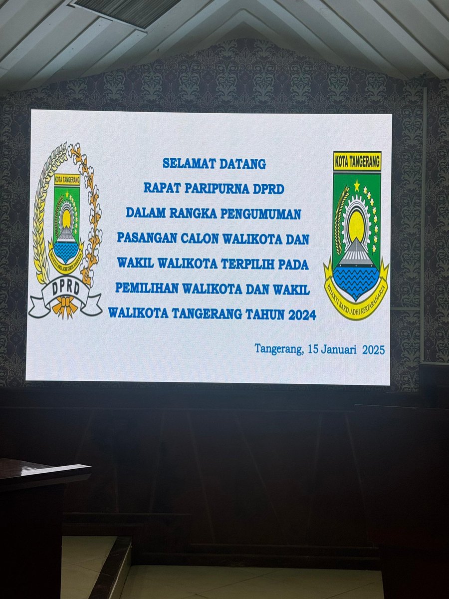 Selamat pak Sachrudin sudah ditetapkan menjadi Walikota Tangerang. Tinggal nunggu pelantikan.

Semoga kebijakan bapak semakin berpihak kepada rakyat. Kami awasi terus kebijakan bapak. Semoga amanah.