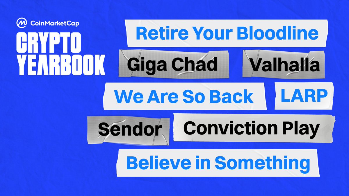 CoinMarketCap's tweet photo. New Degen Dictionary 🤌

This year's crypto slang hits different – from "send it" to "retire your bloodline".

Here's your guide to speaking fluent degen and avoiding normie status in 2024.

3/4 https://t.co/MurIymeUvx