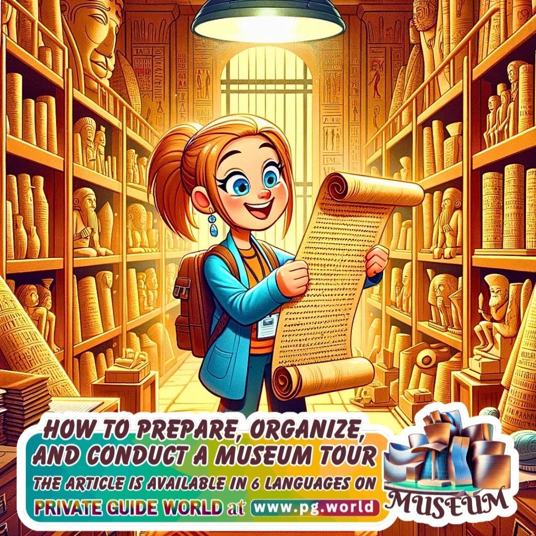 wwwpgworld's tweet image. Curious about leading museum tours? Our comprehensive guide, &quot;How to Prepare, Organize, and Conduct a Memorable Museum Tour,&quot; is designed to help you create unforgettable experiences. Now live in 6 languages on PRIVATE GUIDE WORLD! 👉 pg.world/articles/pepar…
#TourGuideTips