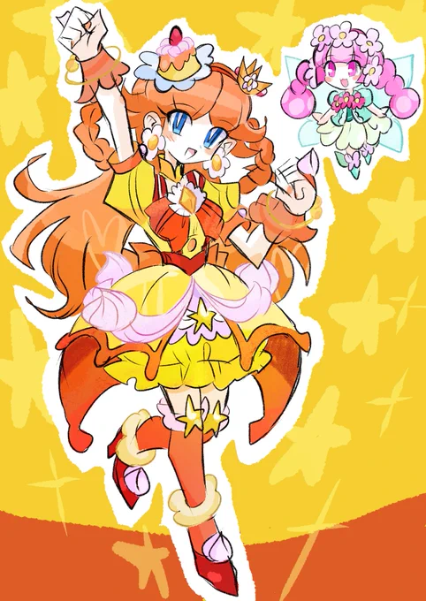 #PrincessDaisy #キュアマジカル #Toadette Topaz-style cosplay of Cure Magical 