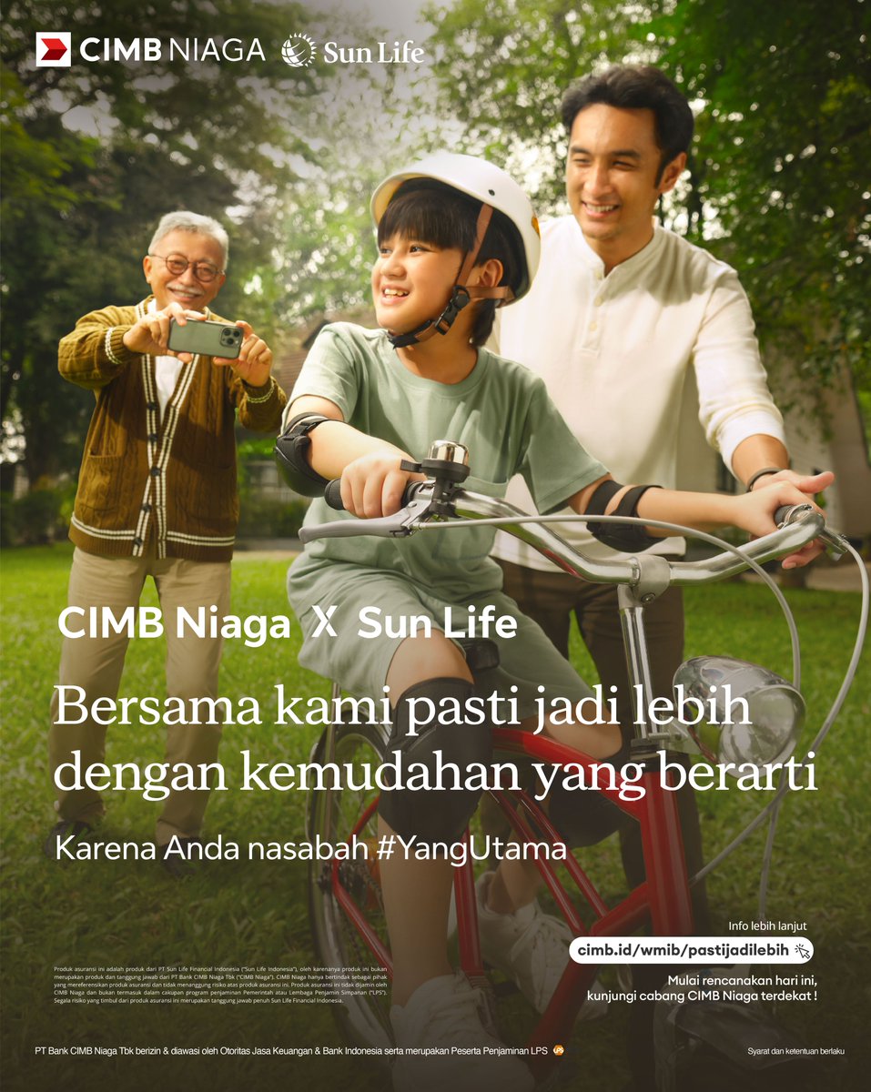 CIMBNiaga's tweet photo. CIMB Niaga dan Sun Life Indonesia kini bersinergi dalam Preferred Partnership untuk menghadirkan solusi finansial dan perlindungan terbaik bagi kamu nasabah #YangUtama https://t.co/L6uRJz36ED