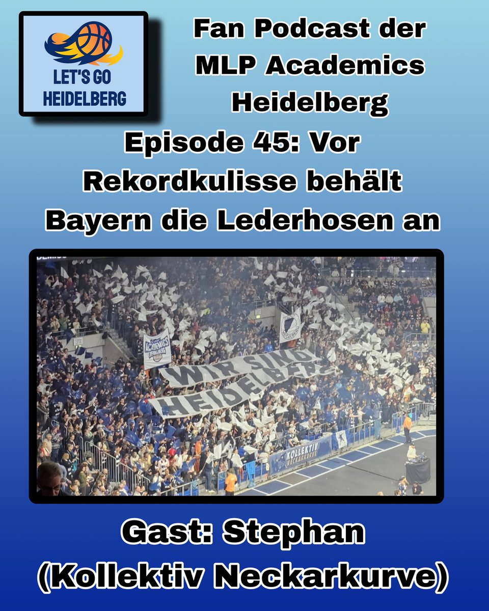 Hier sind die Links: linktr.ee/letsgoheidelbe…

Mit meinem Gast Stephan blicke ich auf das Mega-Event in der ausverkauften SAP-Arena zurück. 14.713 Zuschauer und eine tolle Choreo sorgten für Stimmung! 

#mlpacademicsheidelberg #easycreditbbl