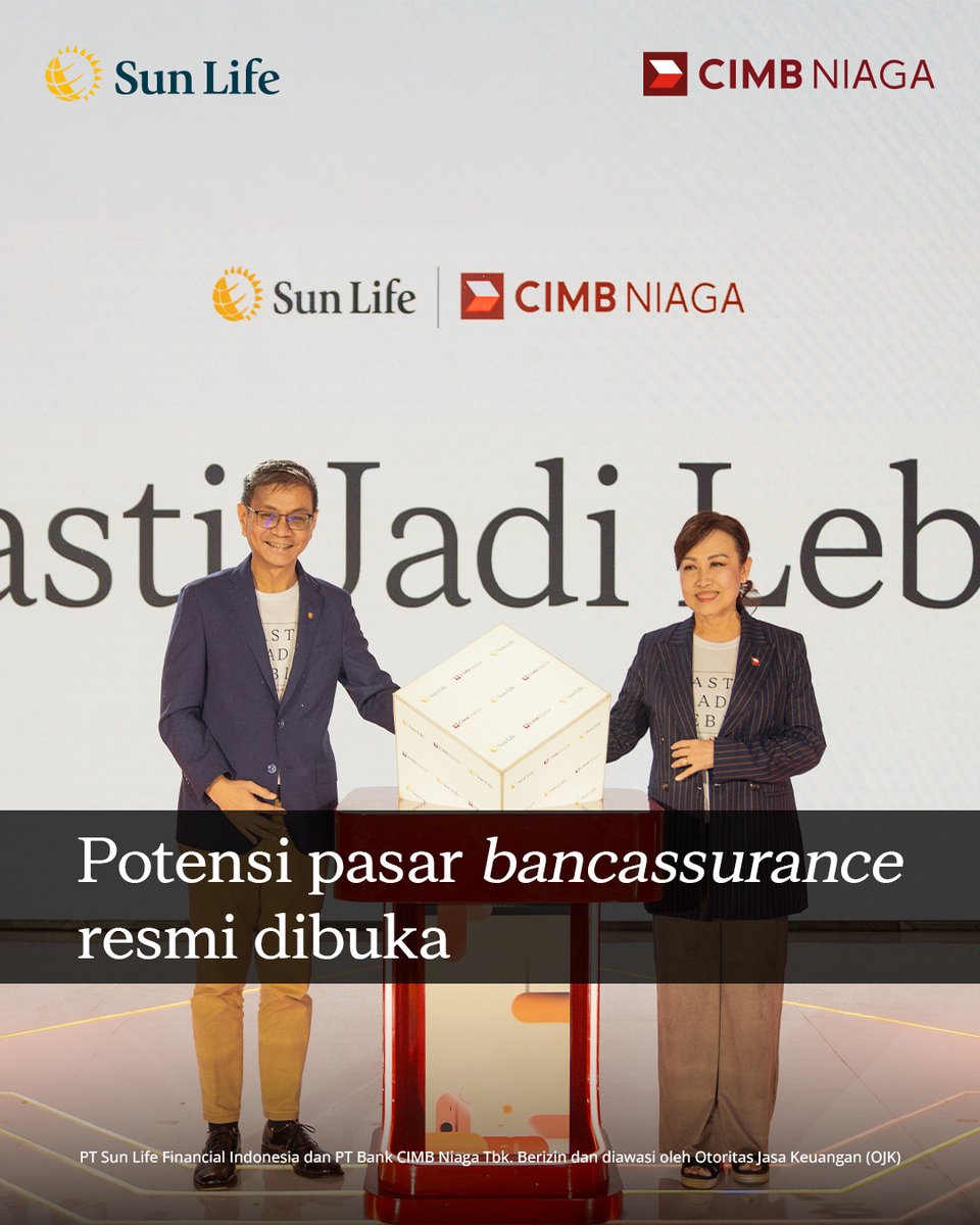 CIMBNiaga's tweet photo. CIMB Niaga dan Sun Life Indonesia kini bersinergi dalam Preferred Partnership untuk menghadirkan solusi finansial dan perlindungan terbaik bagi kamu nasabah #YangUtama https://t.co/L6uRJz36ED