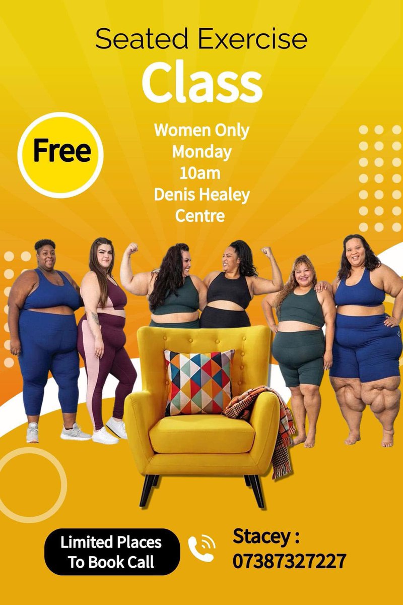 We have a few spaces available within our seated exercise class, if you want to come along and give ago please drop a msg below. 
No judgement by any of the ladies just there for the same reason, socialising and getting healthier together.
10am on a Monday Morning