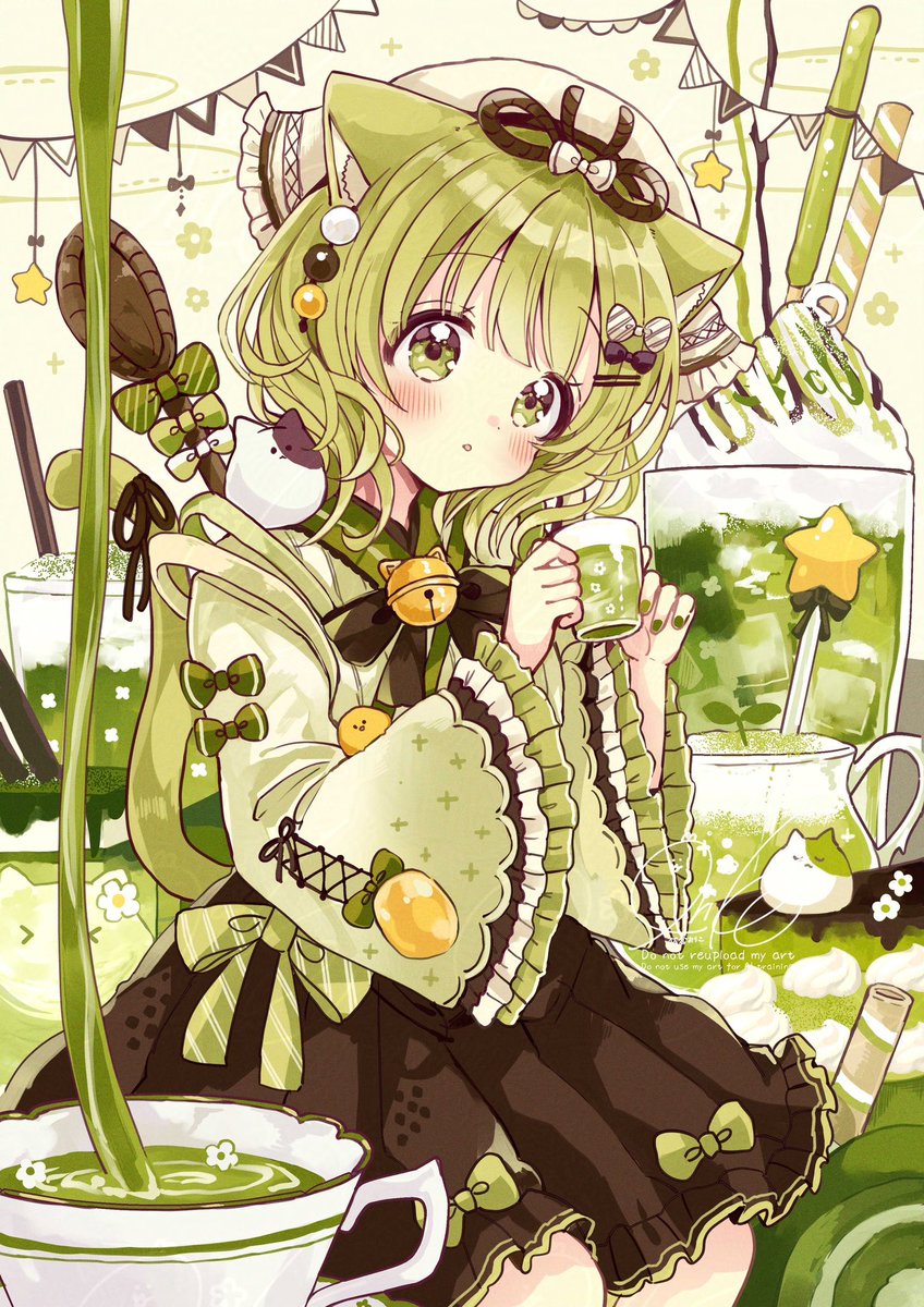「ラフ← →完成絵 」|佐倉おりこ🍀ぬり絵本5/10発売🎨 ｺﾐﾃｨｱ144【く13b】のイラスト