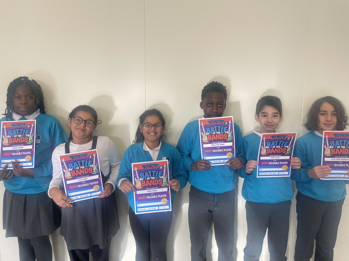 Well done to our <a href="/TTRockStars/">Times Tables Rock Stars</a> #MVPs for representing your classes! #ParksidePride
