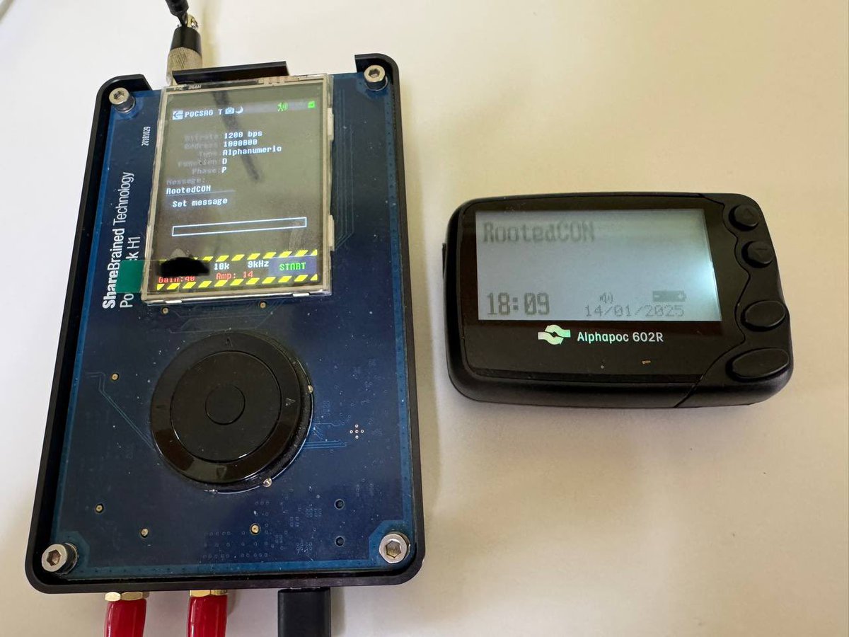 RadioHacking's tweet image. 📢 ¡Ya podemos confirmaros! Estaremos @JoelSernaMoreno y un servidor en la próxima @rootedcon con la ponencia“Pagers Body-Trapped: RF y vulnerabilidad en la cadena de suministro en los conflictos modernos”, donde analizaremos técnicamente las hipótesis plausibles de los ataques a…