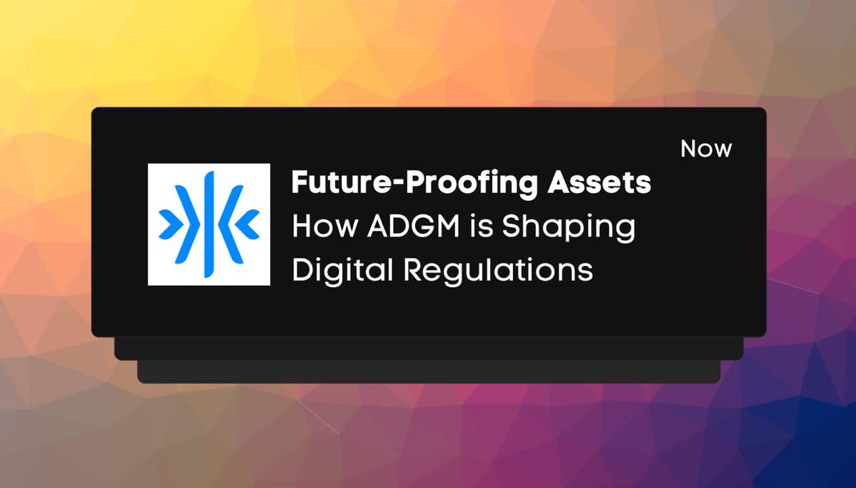 4 key updates to the ADGM's legal framework for virtual assets is taking place, making Abu Dhabi the ideal home for your crypto project. Looking forward to regulated staking, lending, borrowing, margin trading and freedom for VC Fund Managers. We proposed one of these key changes