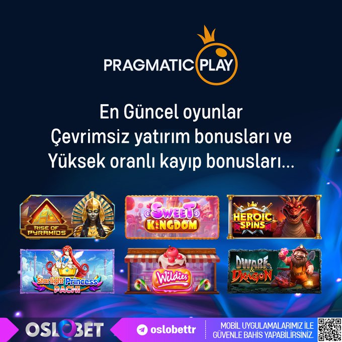 Oslobetcom's tweet photo. 🍬#PragmaticPlay in En Güncel Oyunları

💗Çevrimsiz Yatırım Bonus 🪙  ve Yüksek Oranlı Kayıp Bonusları

🧘‍♂️🧘‍♀️ #Oslobet Ailesinde Seni Bekliyor

⚡️Kazanmak İçin Bekleme https://t.co/5sZFB4490j https://t.co/q2kN72mMoT