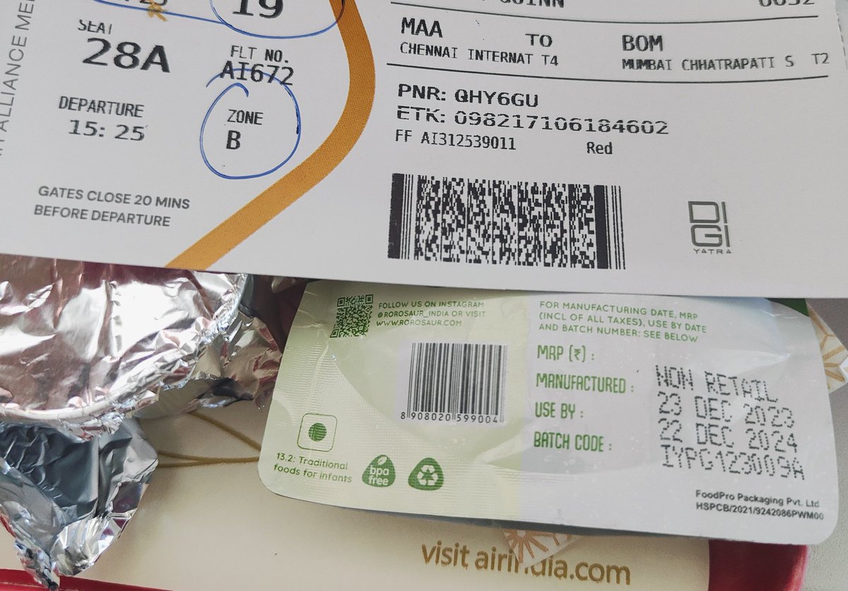Anshuman Jha (@theanshumanjha) on Twitter photo Hey <a href="/airindia/">Air India</a> ,
Serving expired food  to an infant is a level of service I never thought you drop to.Lucky thay we checked. The trouble isn't just that this happened-It's the fact that there was a complete nonchalance shown by your crew. Shocking! #airindia <a href="/AAI_Official/">Airports Authority of India</a> Hey <a href="/airindia/">Air India</a> ,
Serving expired food  to an infant is a level of service I never thought you drop to.Lucky thay we checked. The trouble isn't just that this happened-It's the fact that there was a complete nonchalance shown by your crew. Shocking! #airindia <a href="/AAI_Official/">Airports Authority of India</a>